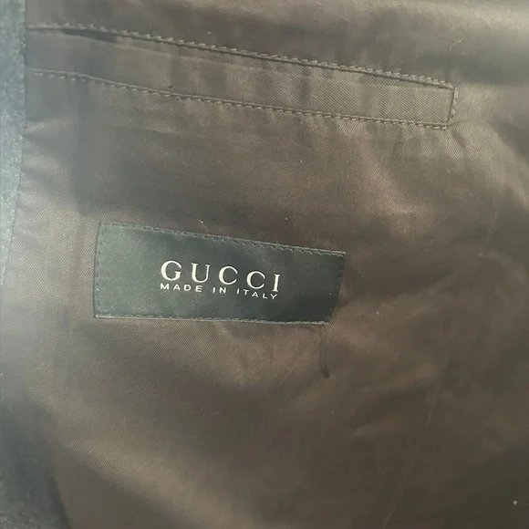 Gucci Charcoal Trench Coat for Men - Picture 3 of 5